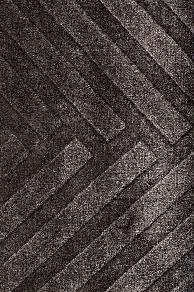 HERRINGBONE Textured Rug 300x250cm
