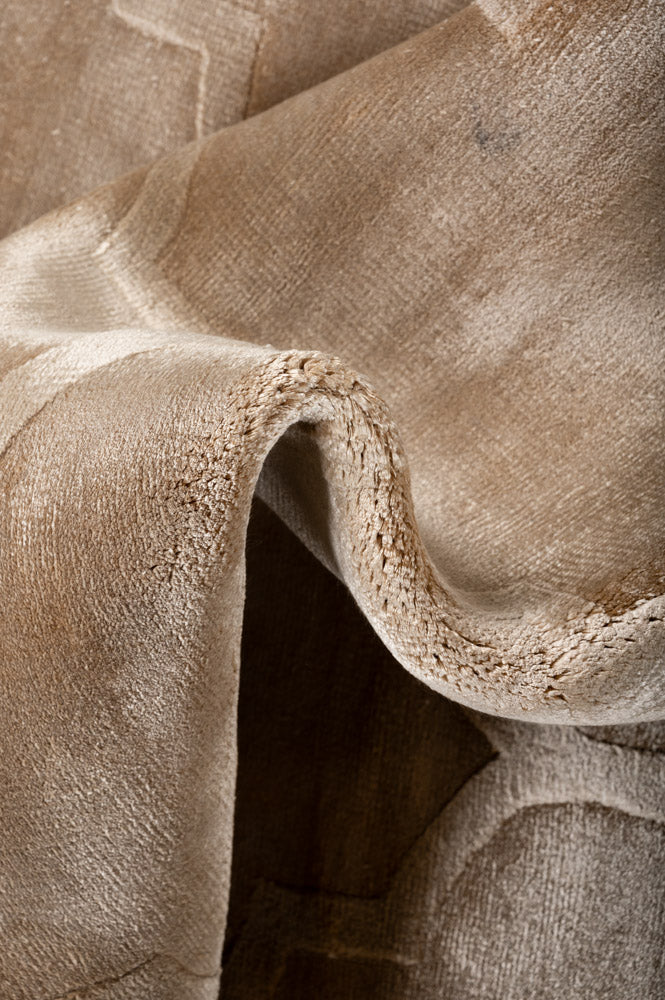 Golden Textured Rug 330x250cm
