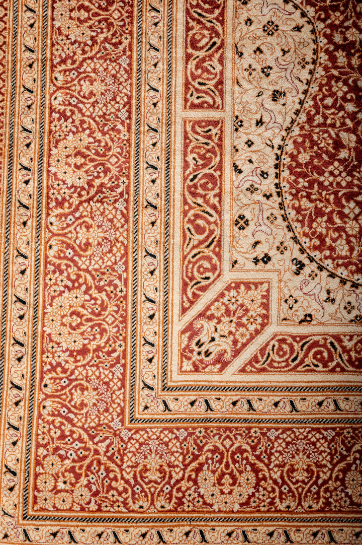 TROY Signed Qum Silk 197x130cm