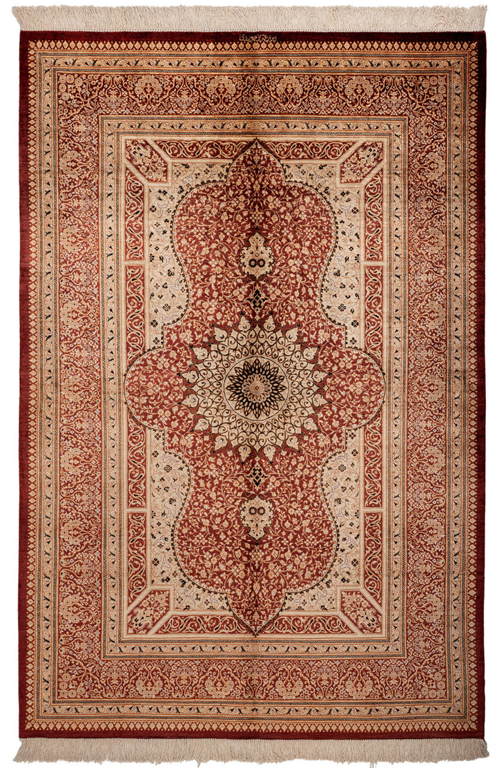 TROY Signed Qum Silk 197x130cm