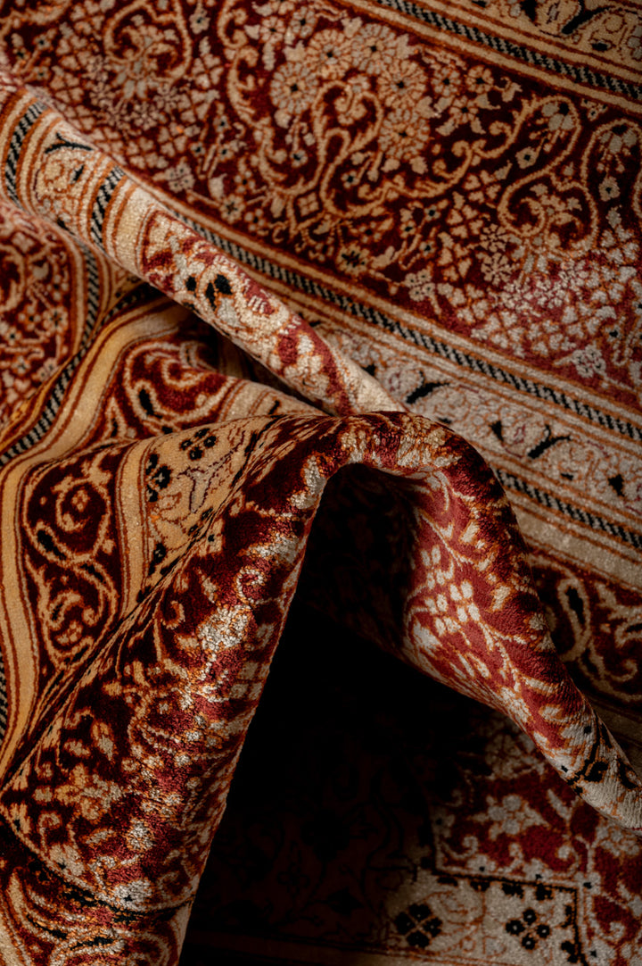 TROY Signed Qum Silk 197x130cm