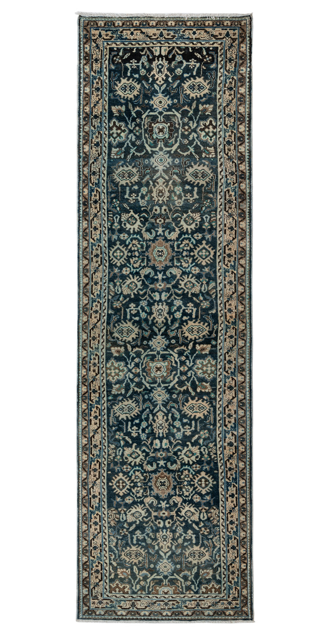 BANSI 2 Vintage Distressed Sarouk 399x108cm