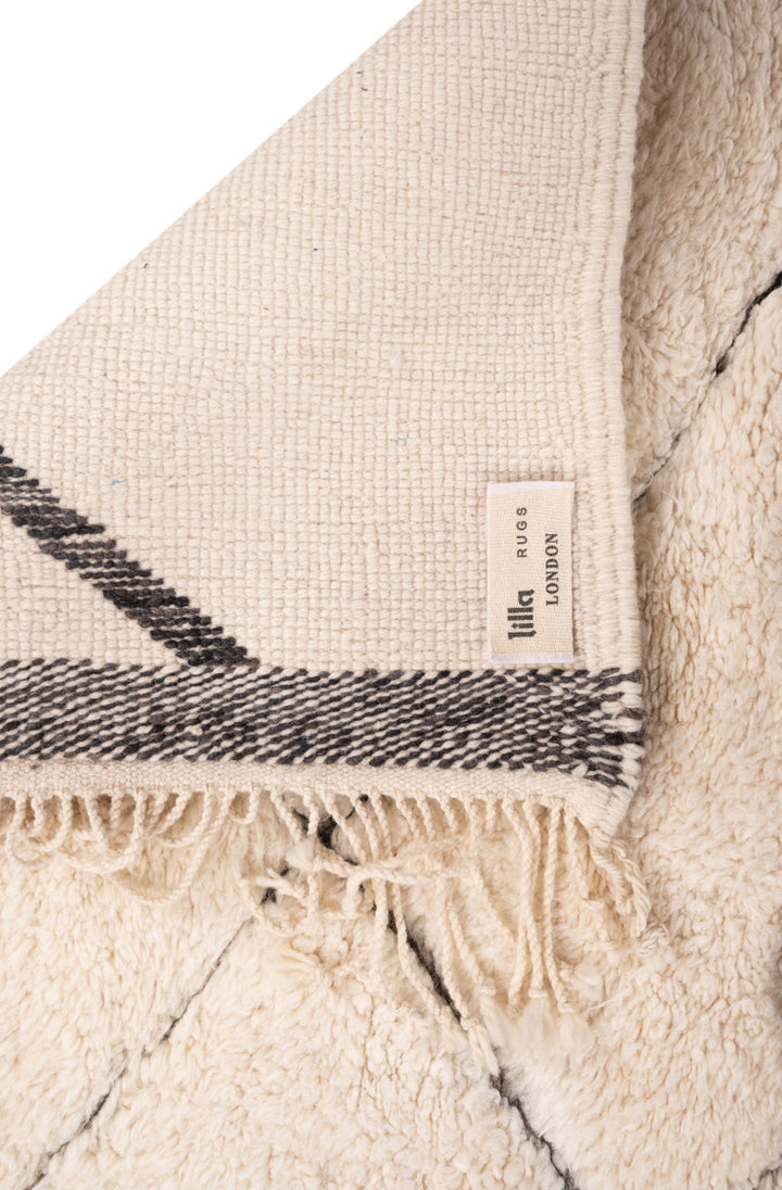 JALYN Moroccan Berber Beni Ourain Runner 314x88cm