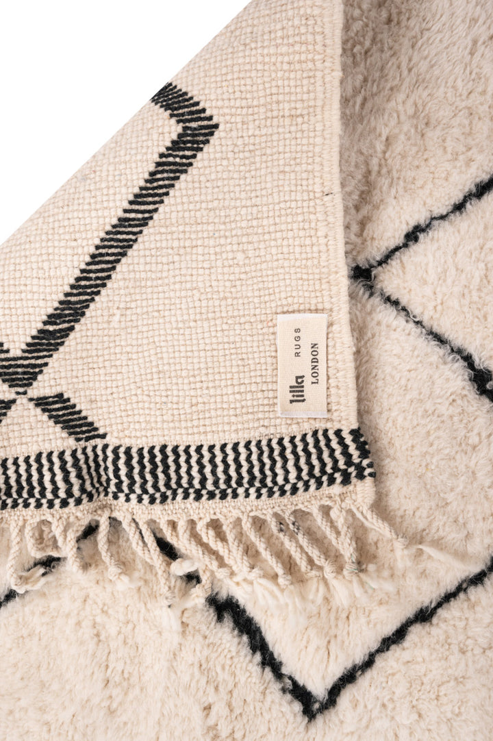 JANE Moroccan Berber Beni Ourain Runner 309x84cm