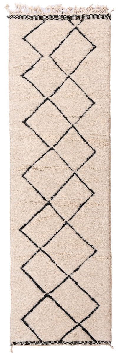JANE Moroccan Berber Beni Ourain Runner 309x84cm