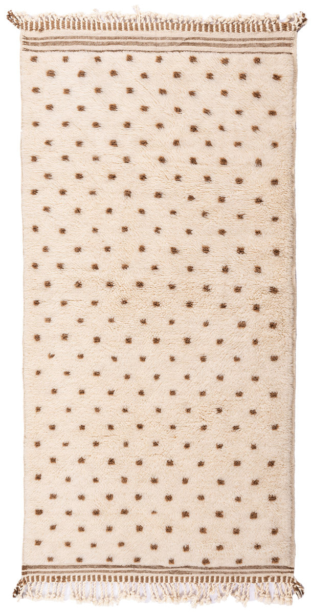 LAR Moroccan Berber Beni Ourain Runner 217x103cm