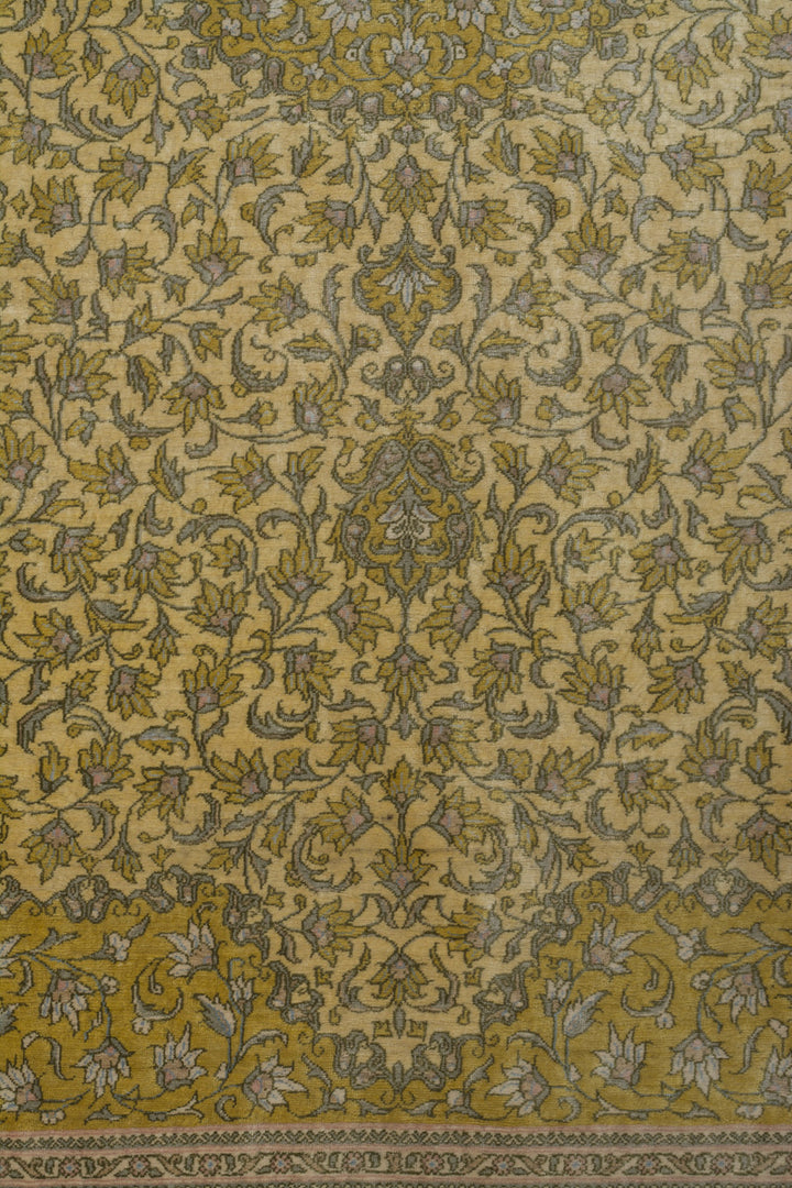GOLDEN Signed Qum Silk 145x96cm