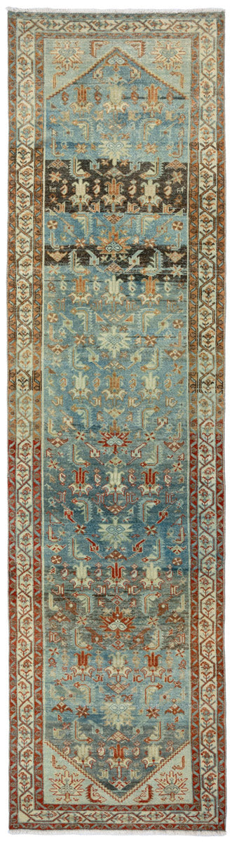 FAITH Vintage Distressed  Persian Malayer Runner 387x100cm