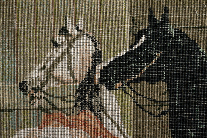 HORSES Tabriz 95x65cm