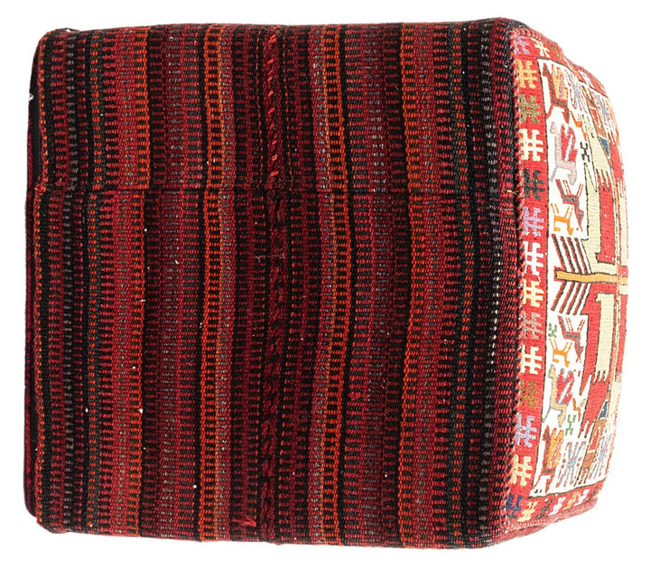 OLTA Vintage Silk Ottoman 50x48x46cm