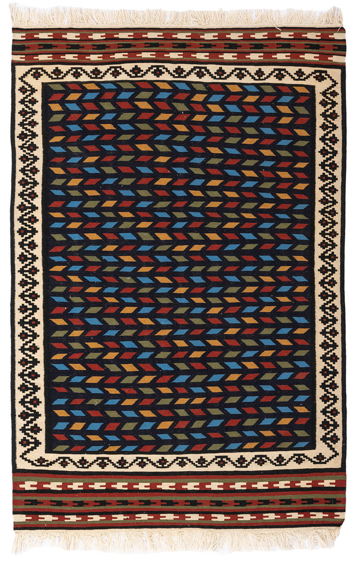 MAMAS Fine Vintage Qashqai Kilim 203x136cm
