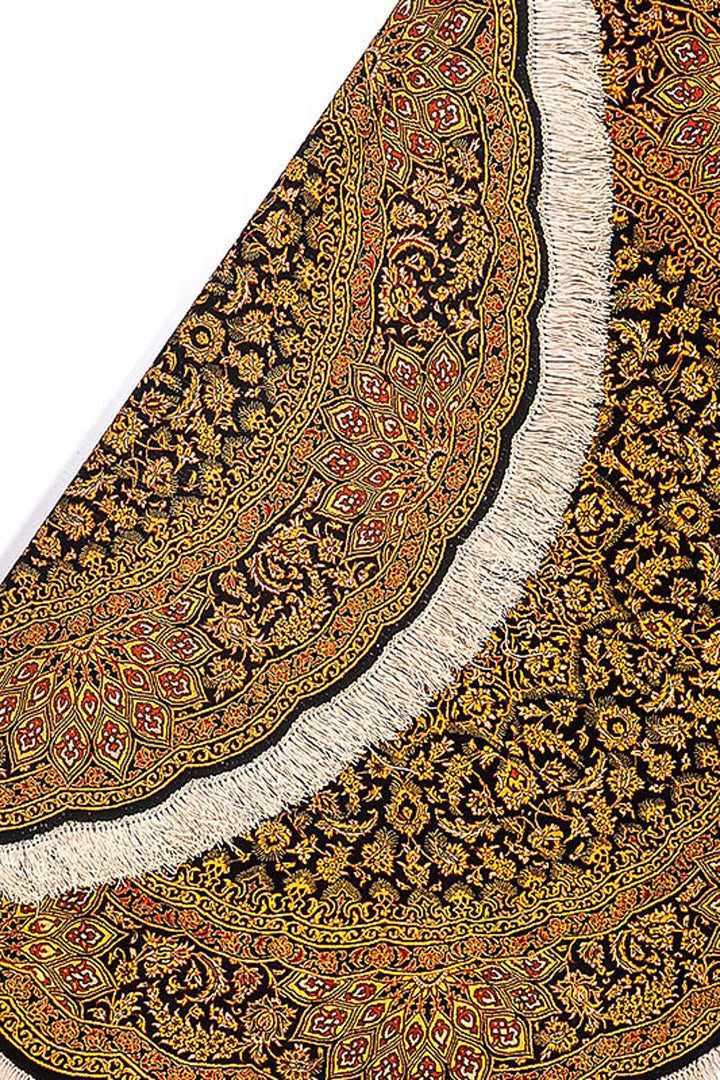 HONEY Persian Qum Silk 145x145cm Circle Orange