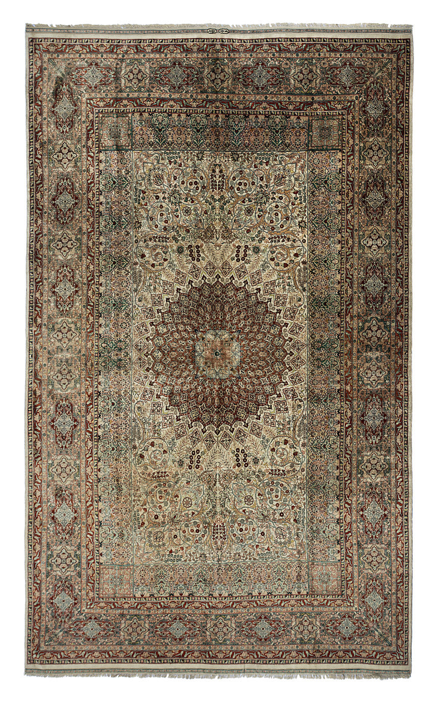 ARORA Pure Silk Persian Herike Lilla Rug to buy London UK