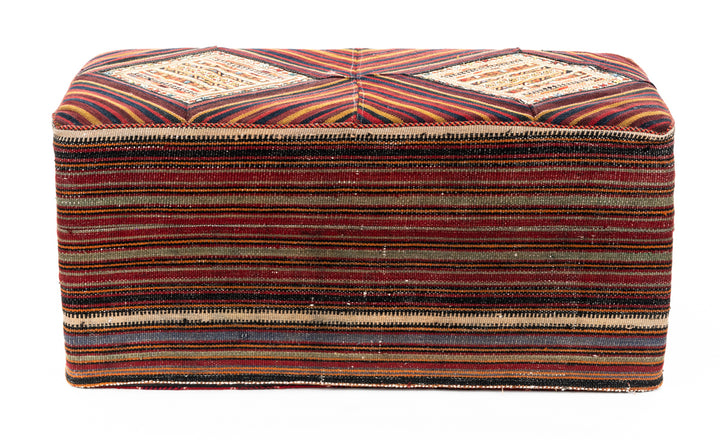 FRALEY Vintage Ottoman 100x50x46cm