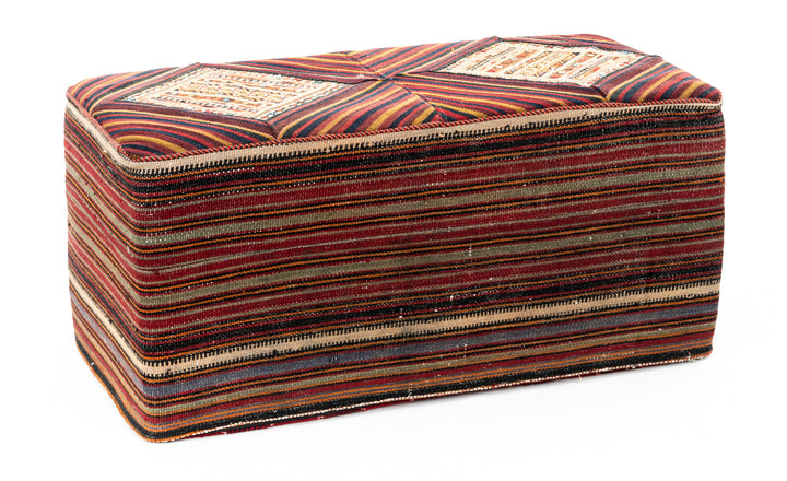 FRALEY Vintage Ottoman 100x50x46cm