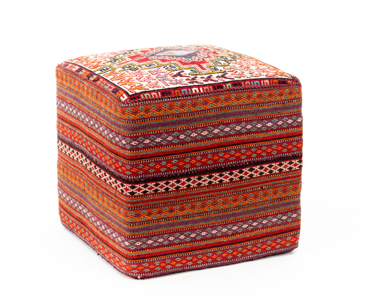 DAMA Vintage Silk Ottoman 50x48x46cm