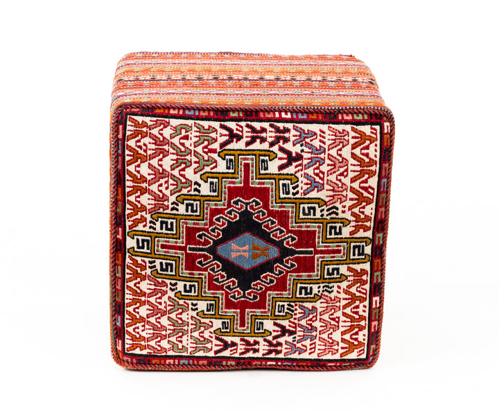 DAMA Vintage Silk Ottoman 50x48x46cm