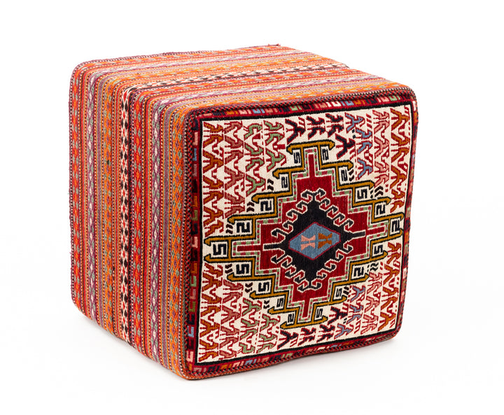 DAMA Vintage Silk Ottoman 50x48x46cm