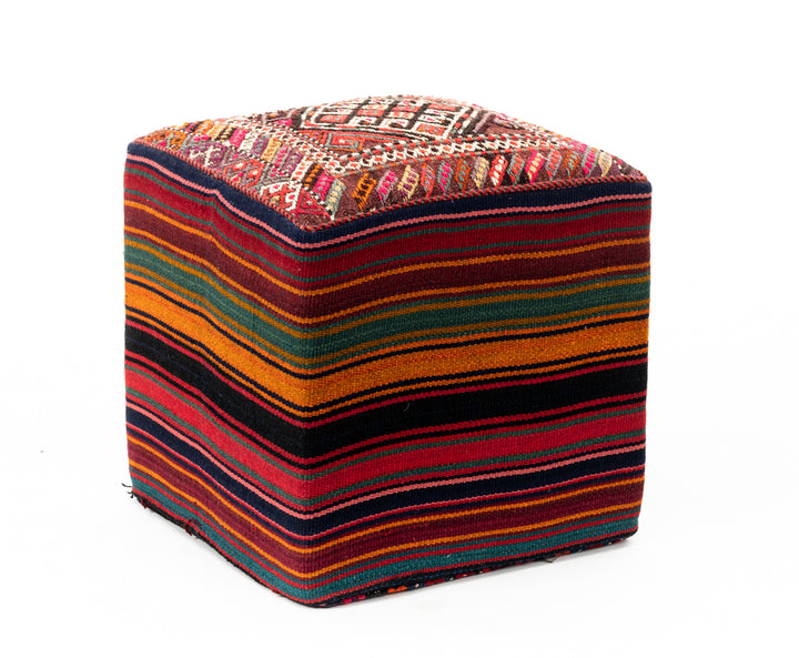 CHANTIK Vintage Ottoman 50x48x46cm