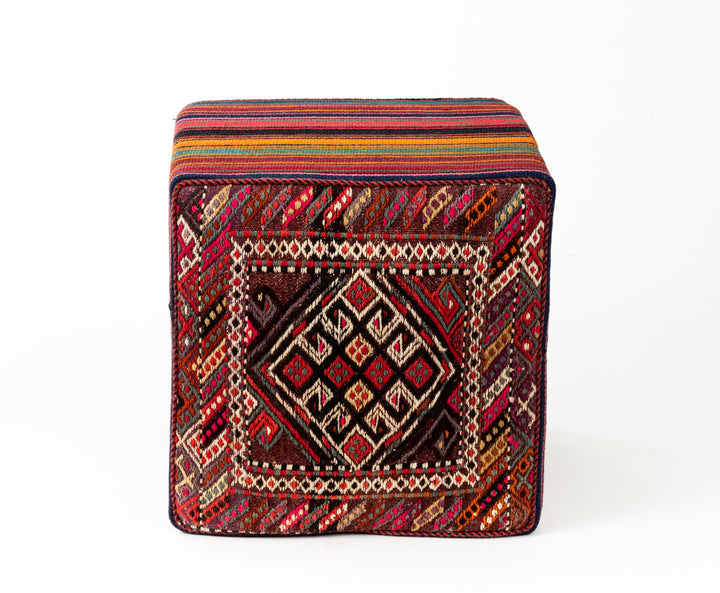 CHANTIK Vintage Ottoman 50x48x46cm