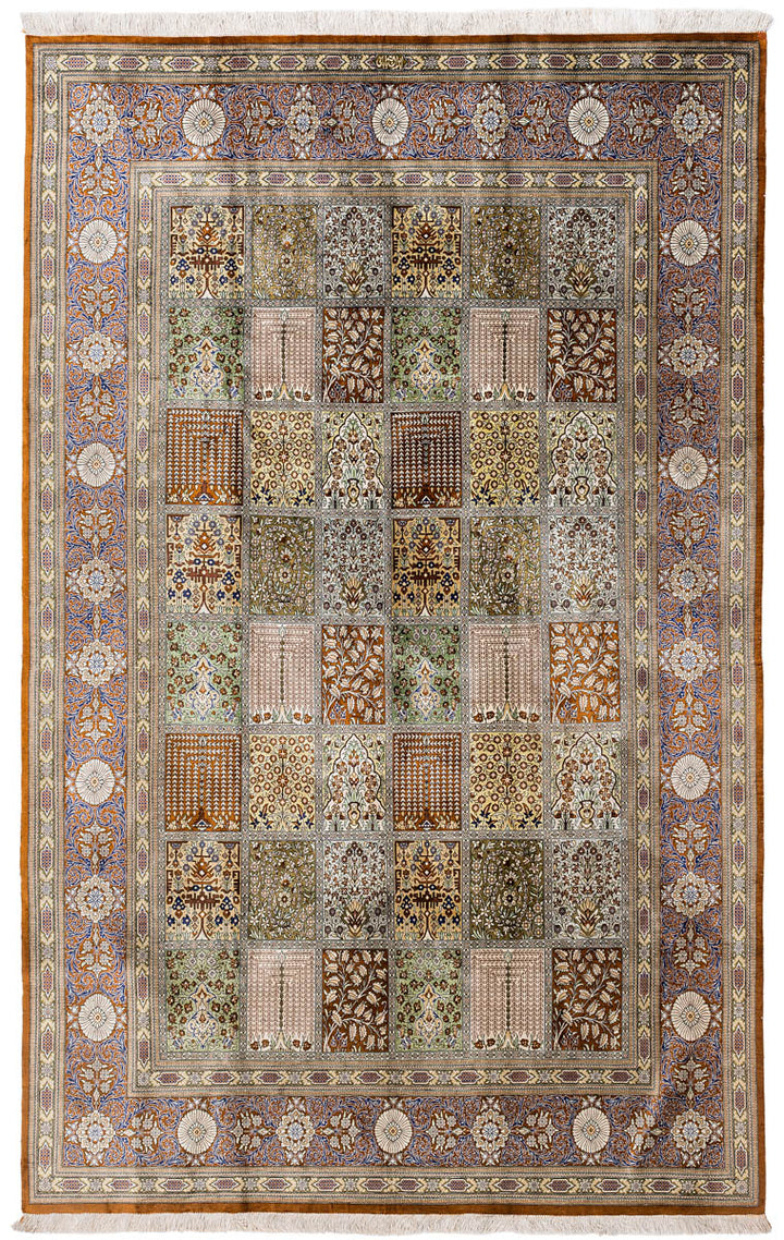 PARADISE Signed Qum Silk 242x154cm