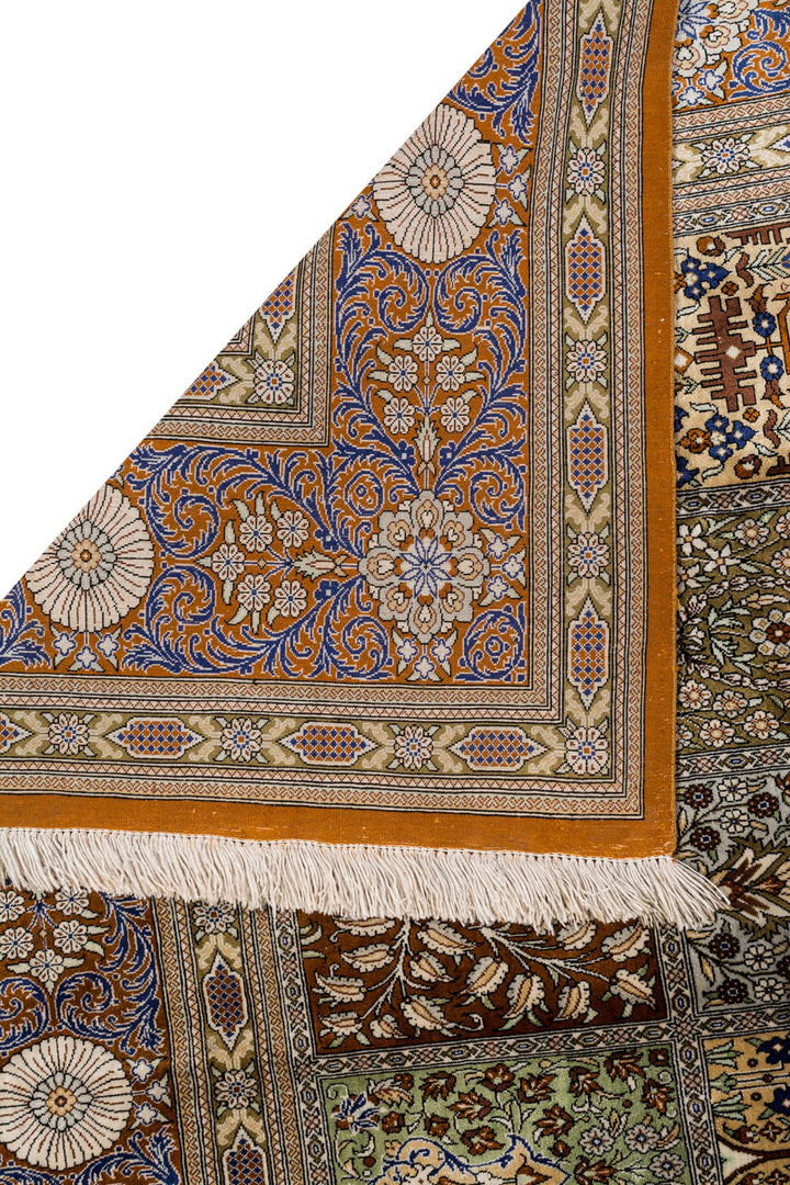 PARADISE Signed Qum Silk 242x154cm