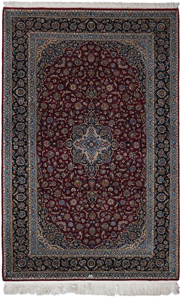 KEERA Signed Kashan Silk 220x142cm