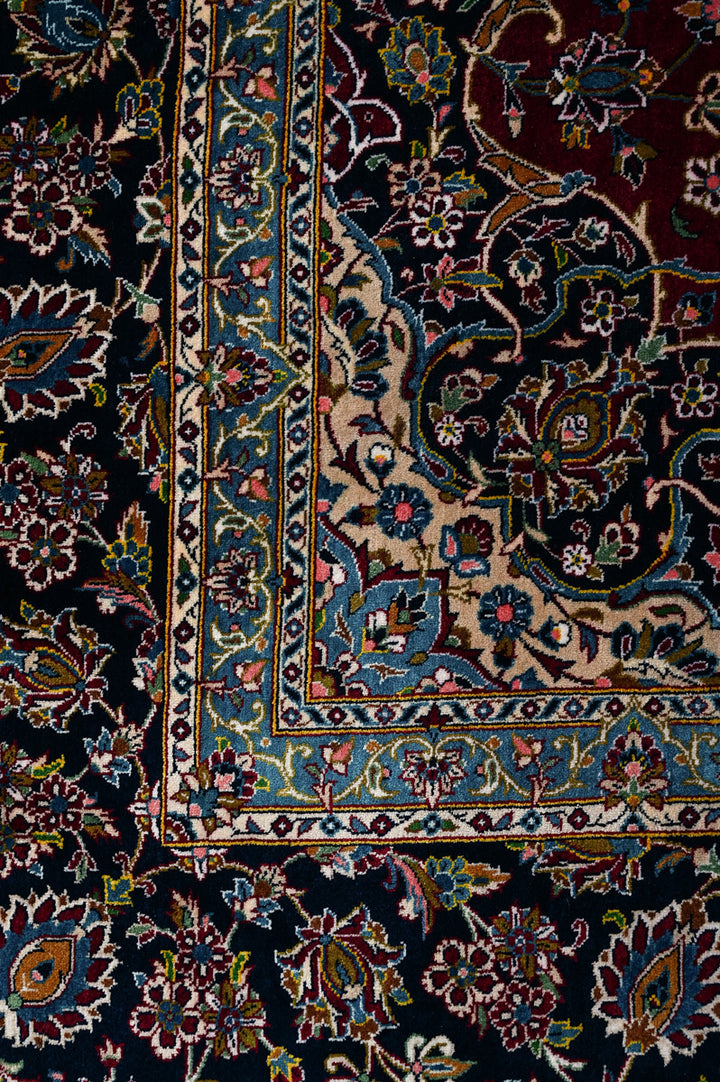 KEERA Signed Kashan Silk 220x142cm