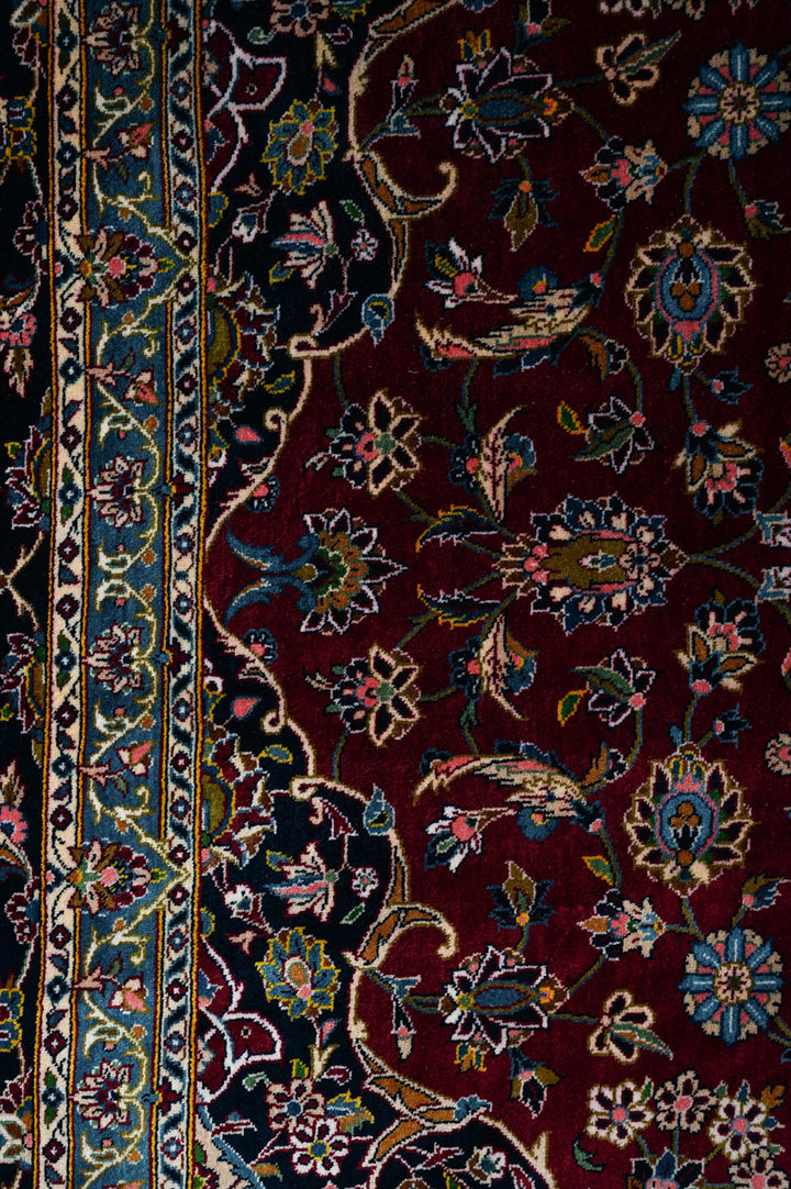 KEERA Signed Kashan Silk 220x142cm