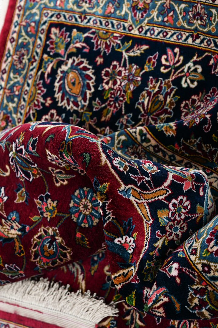 KEERA Signed Kashan Silk 220x142cm