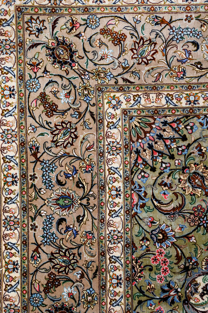 JESSY Signed Kashan Silk 291x197cm