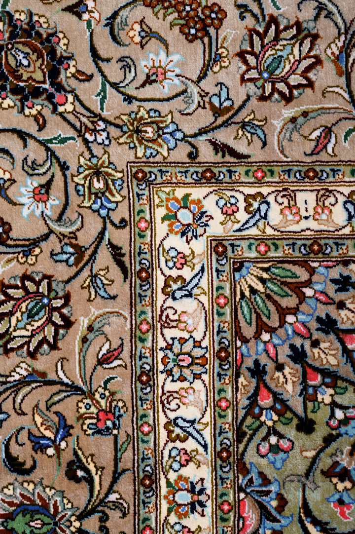 JESSY Signed Kashan Silk 291x197cm
