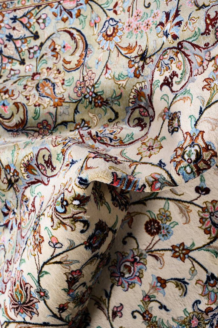 JESSY Signed Kashan Silk 291x197cm