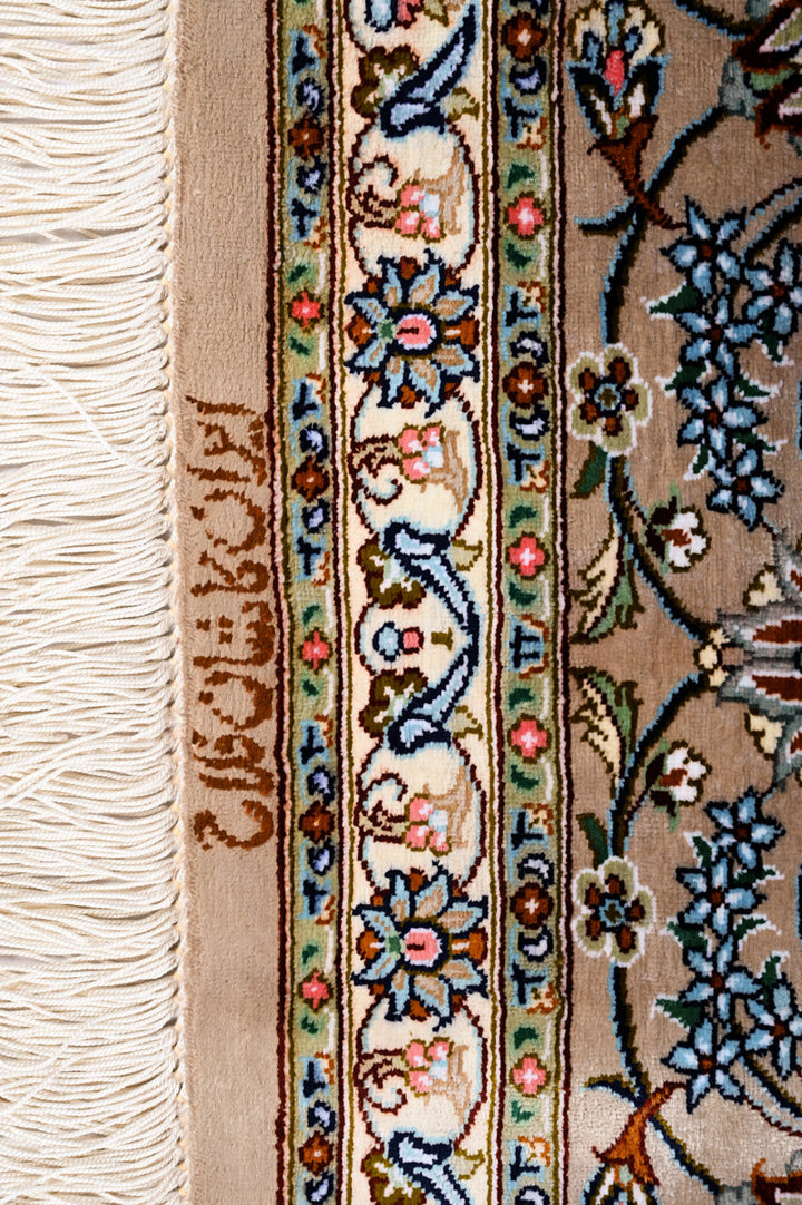 JESSY Signed Kashan Silk 291x197cm
