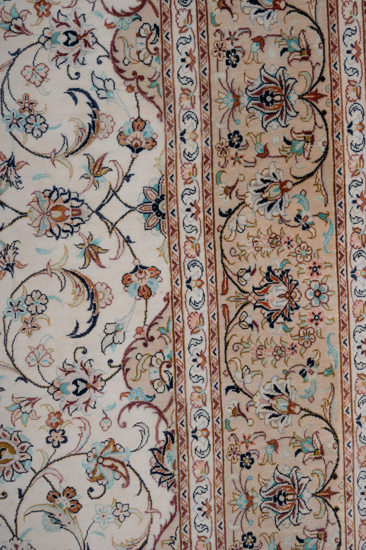 MIRVA Signed Kashan Silk 240x155cm