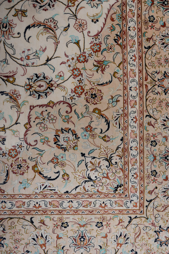 MIRVA Signed Kashan Silk 240x155cm