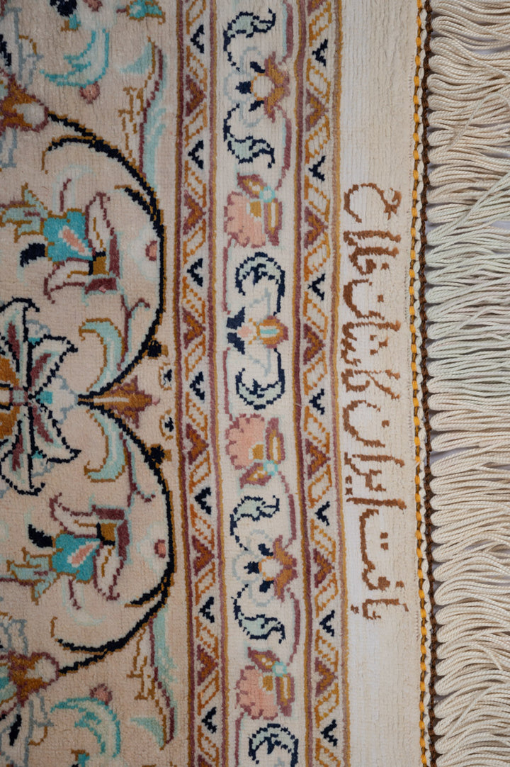 MIRVA Signed Kashan Silk 240x155cm