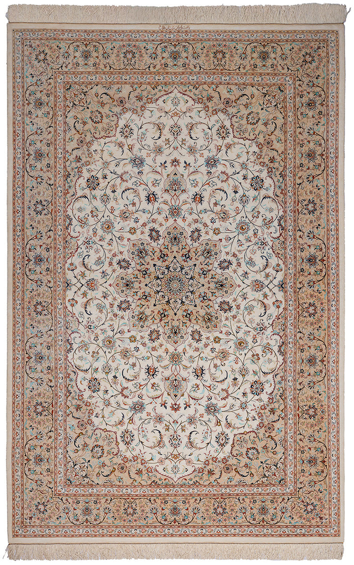 MIRVA Signed Kashan Silk 240x155cm