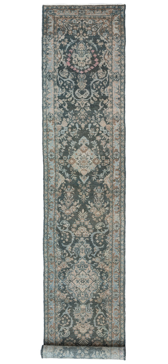 HANA Vintage Distressed Sarouk Runner 552x75cm