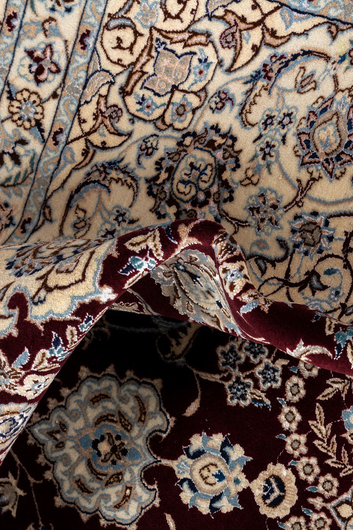 AZURE Persian Nain 6La 295x252cm Burgundy