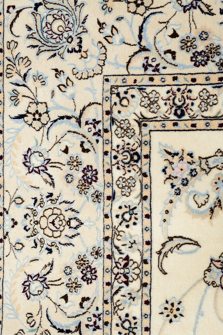 MARLIE Persian Nain 6La 356x256cm Cream Rug Close Up