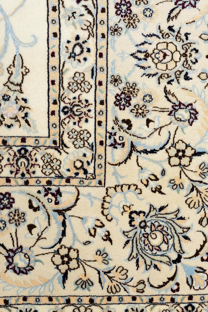 MARLIE Persian Nain 6La 356x256cm Cream Rug Close Up