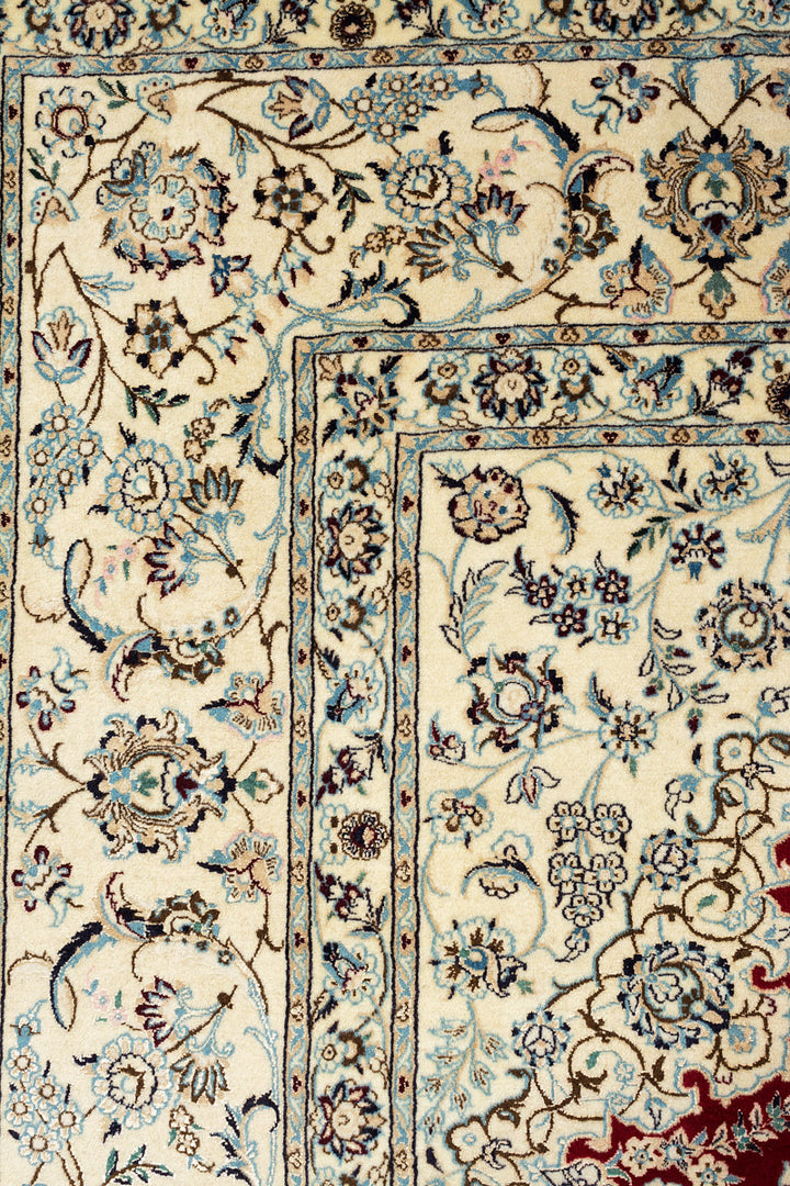 MIRACLE Persian Nain 6La 355x251cm Red and Cream Rug