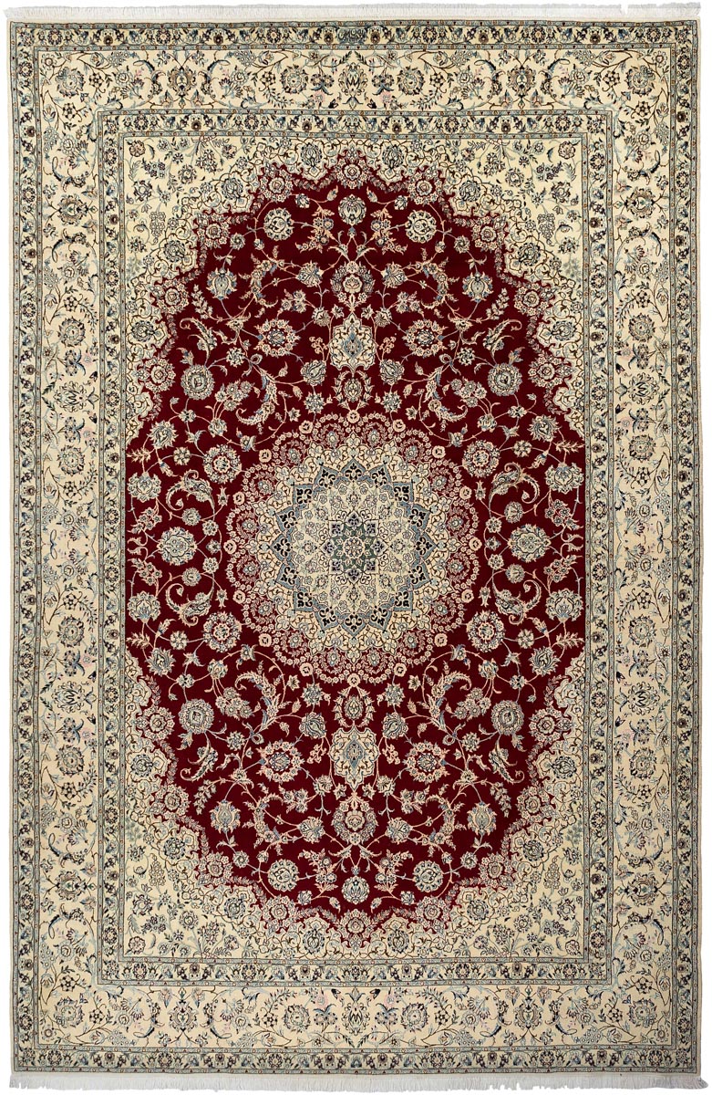MIRACLE Persian Nain 6La 355x251cm Red and Cream Rug
