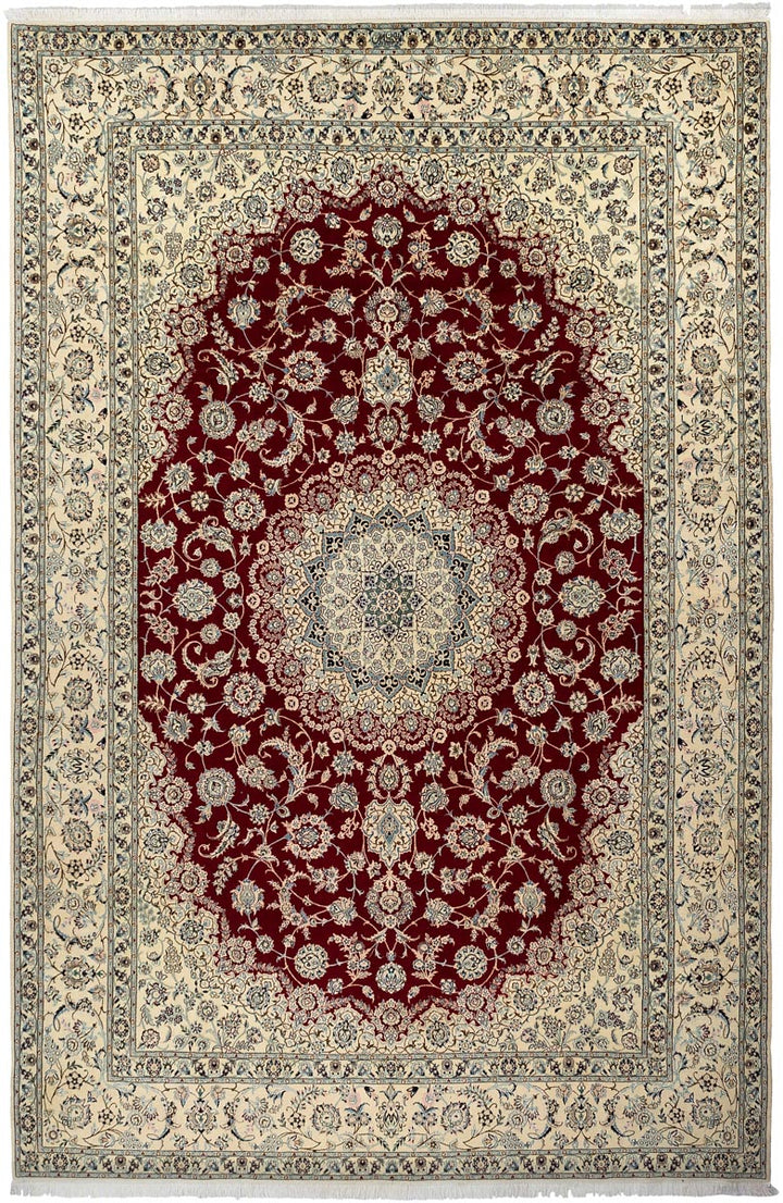 MIRACLE Persian Nain 6La 355x251cm Red and Cream Rug