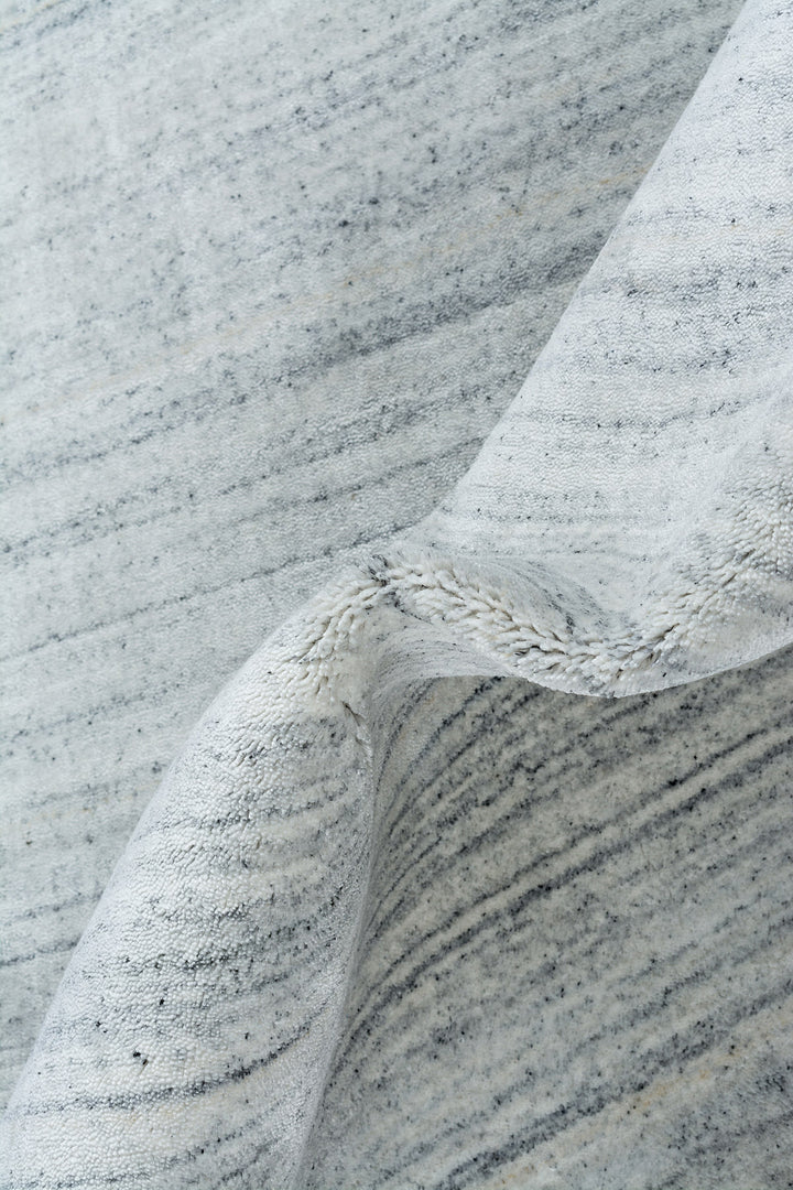 MOONLIGHT Plain Rug - Silver Blue