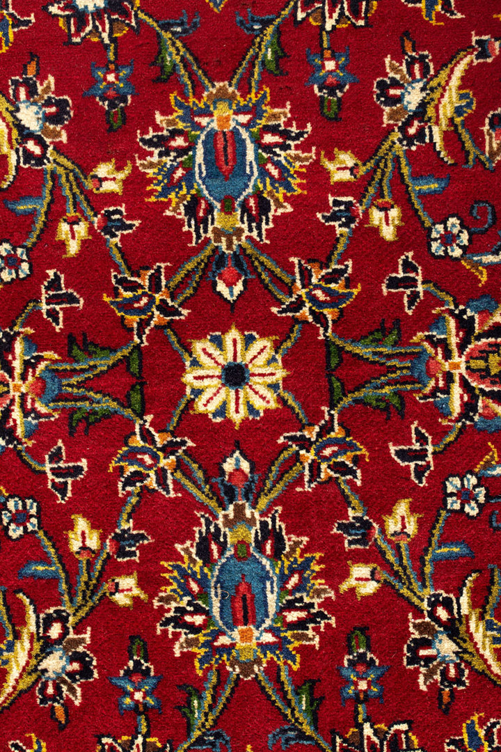 NOVA Persian Kashan Red Runner 434x104cm Close