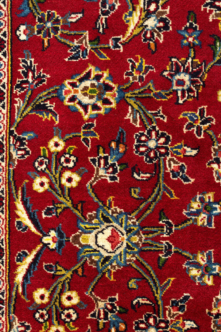 NOVA Persian Kashan Red Runner 434x104cm Close