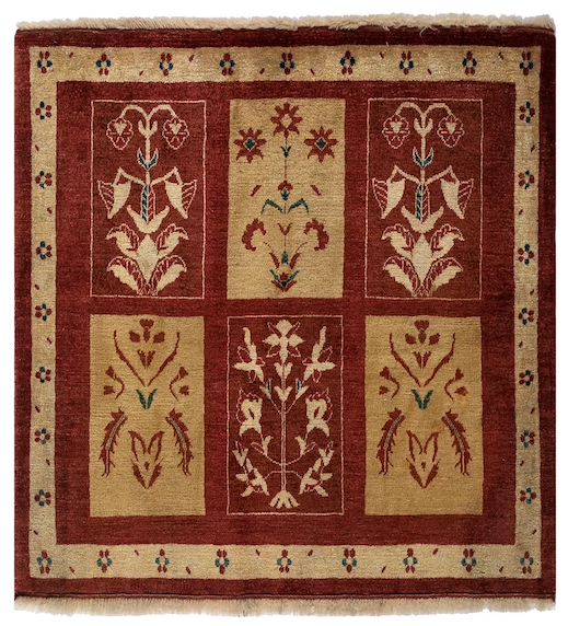 SINA Persian Loribaft 103x101cm Terracotta and Orange