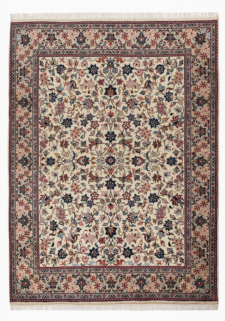 ZADIE Persian Kashan 243x188cm Cream Rug